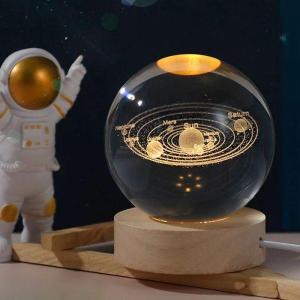 3D Galaxy Crystal Ball Night Light