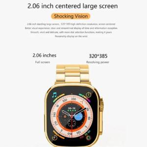 DT 900 7 In 1 Strap Ultra 9 Smart Watch - 49MM Dial - Full Touch Display - 7 Different Strap