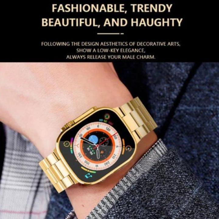 DT 900 7 In 1 Strap Ultra 9 Smart Watch - 49MM Dial - Full Touch Display - 7 Different Strap