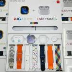 i20 Ultra Smart Watch With Earbuds And 7 Straps